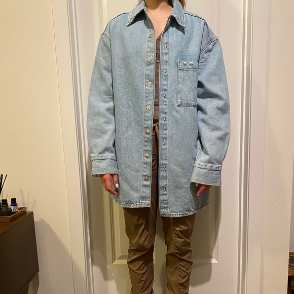 Zara Denim Shacket - Picture 6 of 7